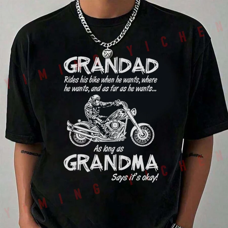 Grandad Grandma Biker Motorbike T-Shirt Moto Riders Summer Men's Fashion Casual O-Neck Tops Tee 2026
Grandad Grandma Biker Motorbike T-Shirt Moto Riders Summer Men's Fashion Casual O-Neck Tops Tee 2026