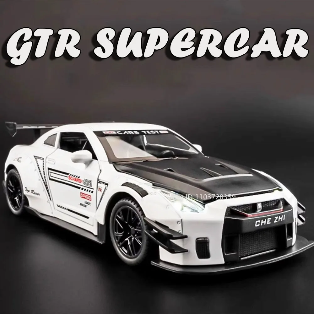 1:24 GTR R35 CSR2 Model Toy Supercars Alloy Diecast Sports Cars Sound Light Pull Back Doors Opened Collection Models Kids Gifts
1:24 GTR R35 CSR2 Model Toy Supercars Alloy Diecast Sports Cars Sound Light Pull Back Doors Opened Collection Models Kids Gifts