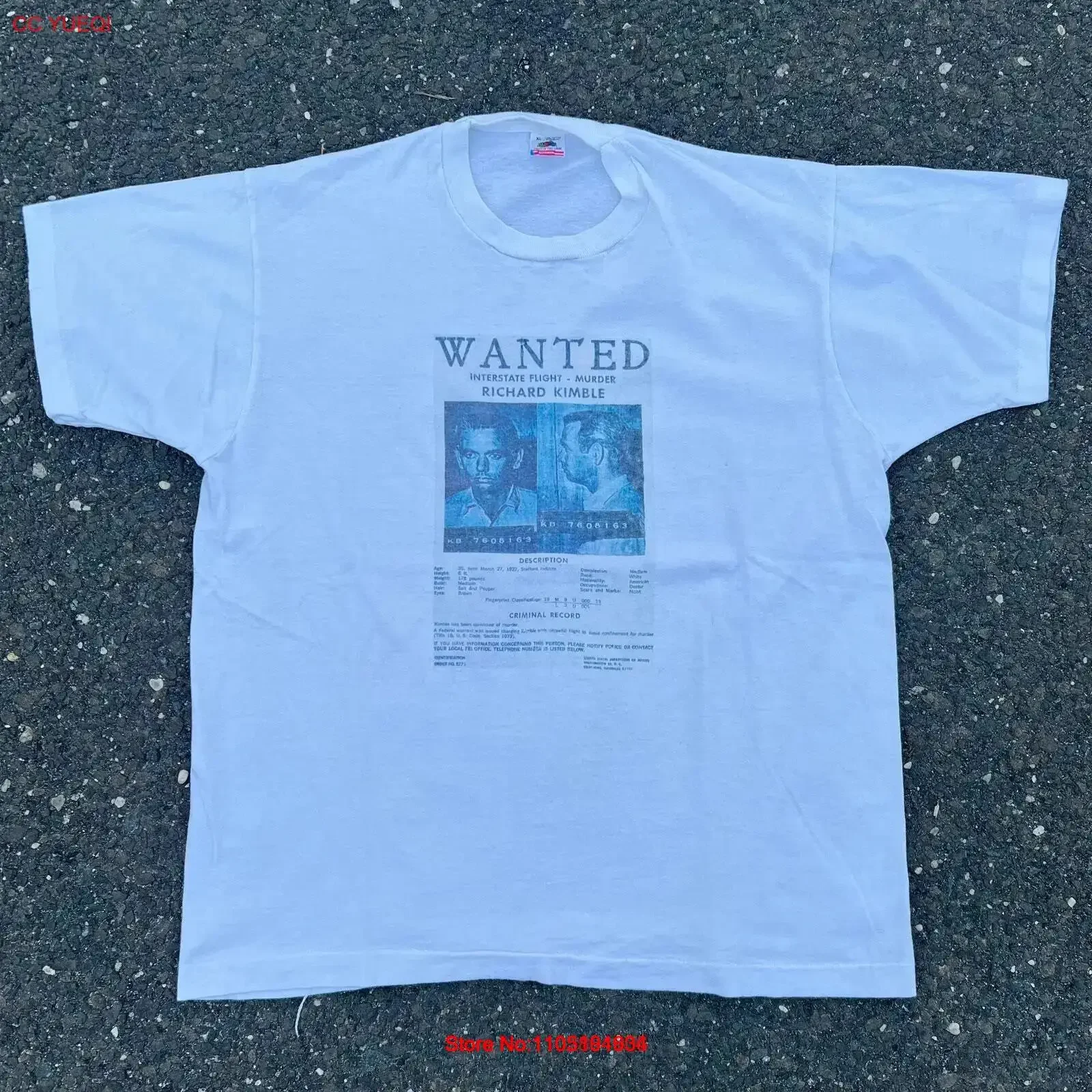 Винтажная футболка с изображением Ричарда Кимбл 90-х годов, винтажная стираная футболка с рисунком, дышащая, мягкая, унисекс, универсальная, удобная, повседневная
Винтажная футболка с изображением Ричарда Кимбл 90-х годов, винтажная стираная футболка с рисунком, дышащая, мягкая, унисекс, универсальная, удобная, повседневная