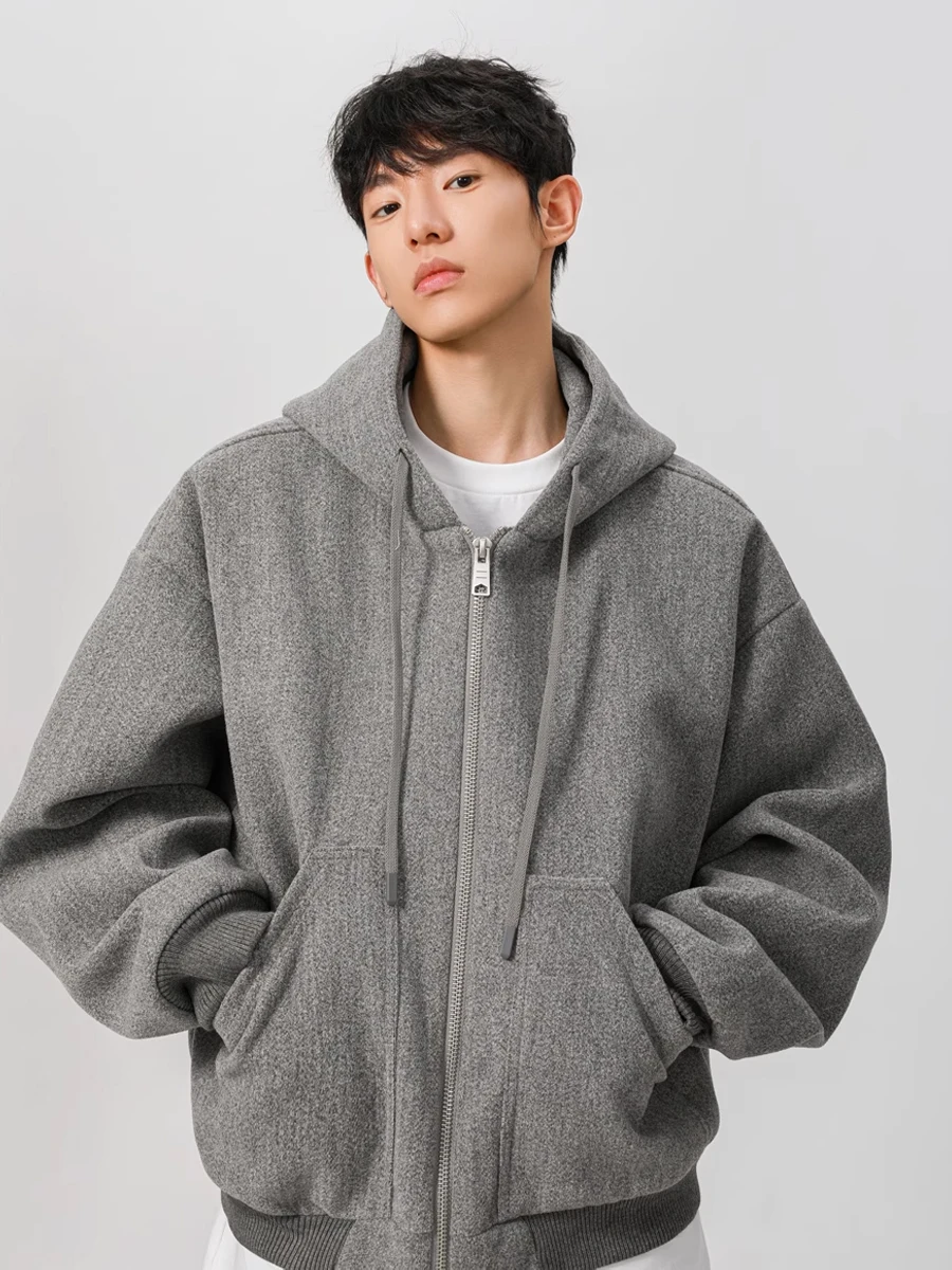 Мужская толстовка-кардиган с двойной молнией, шерстяная, плотная, в американском стиле Cleanfit, с капюшоном, молодежная модная модель
Мужская толстовка-кардиган с двойной молнией, шерстяная, плотная, в американском стиле Cleanfit, с капюшоном, молодежная модная модель