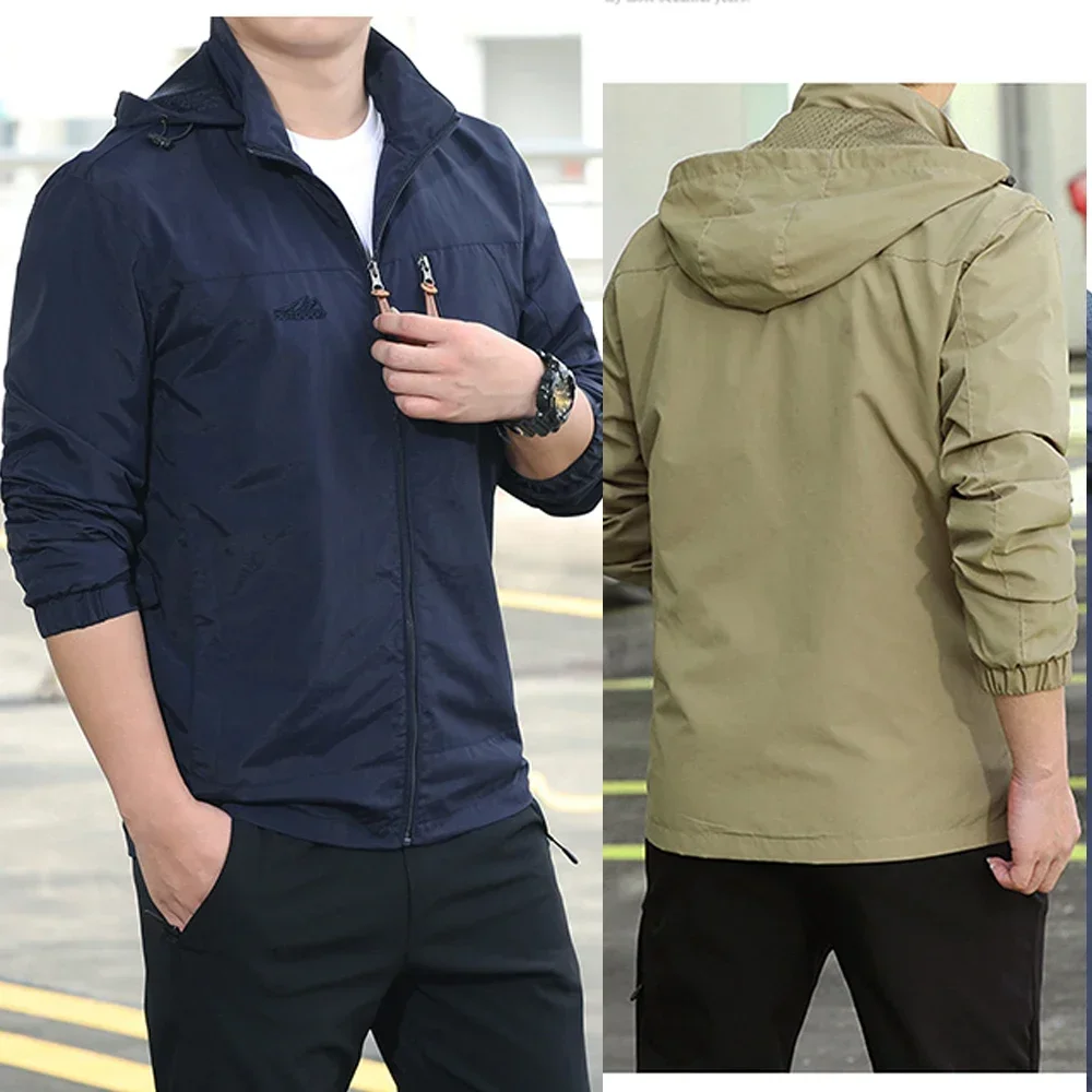 Windbreaker Men Tactical Jacket Waterproof Mens Streetwear Coats Outdoor Hooded Coat Sports Military Field Climbing Thin Outwear
Windbreaker Men Tactical Jacket Waterproof Mens Streetwear Coats Outdoor Hooded Coat Sports Military Field Climbing Thin Outwear