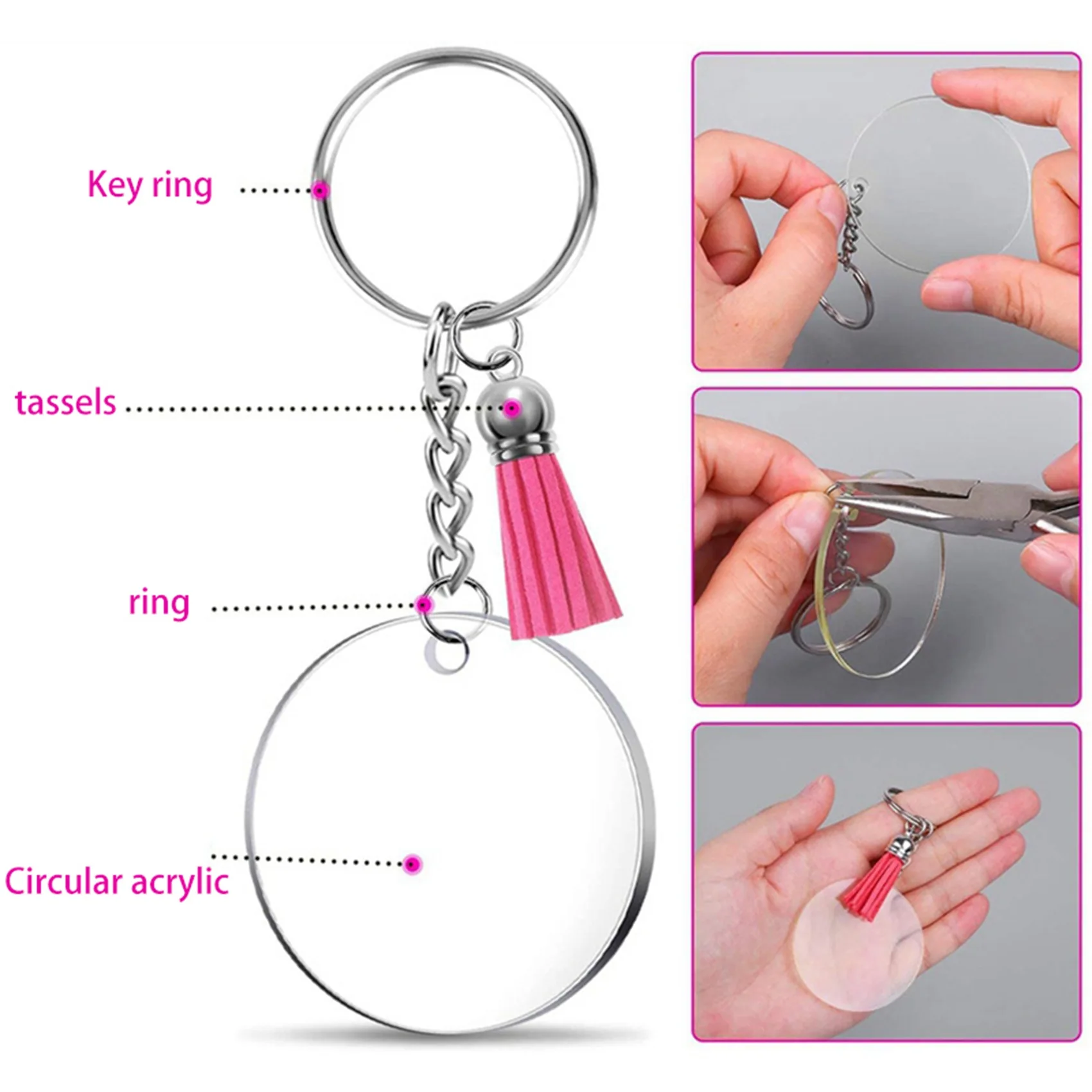 400 шт., круглые акриловые брелки «сделай сам», заготовки, акриловые прозрачные круглые диски, набор ключей для ключей «сделай сам», виниловый брелок для рукоделия-ABQU
400 шт., круглые акриловые брелки «сделай сам», заготовки, акриловые прозрачные круглые диски, набор ключей для ключей «сделай сам», виниловый брелок для рукоделия-ABQU