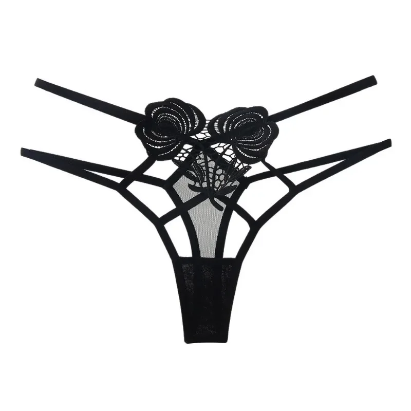 Binding design sexy ladies sexy thong water soluble flower hollow mesh interwoven thin belt women's fashionable sexy underwear
Binding design sexy ladies sexy thong water soluble flower hollow mesh interwoven thin belt women's fashionable sexy underwear