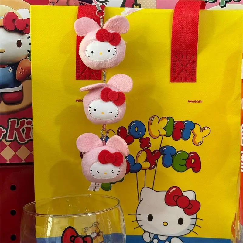 Cute Rabbit Head String Hello Kitty Plush Doll Stuffed Toy Keychain Pendant Sweet KT Cat Bag Ornaments Ragdoll Girly Gift
Cute Rabbit Head String Hello Kitty Plush Doll Stuffed Toy Keychain Pendant Sweet KT Cat Bag Ornaments Ragdoll Girly Gift