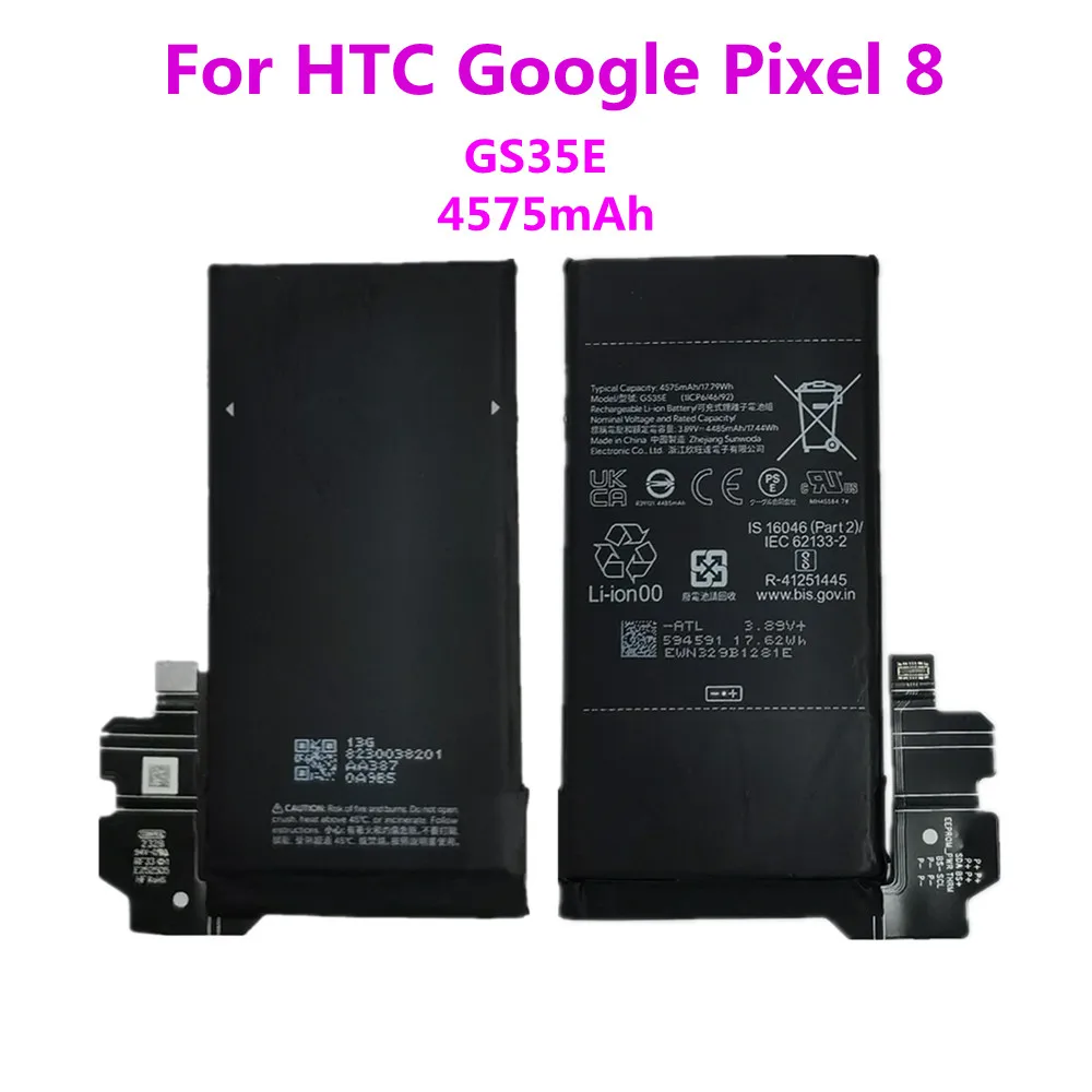 Оригинальный аккумулятор GS35E 4575 мАч для аккумуляторов Google Pixel 8 Pixel8, быстрая доставка
Оригинальный аккумулятор GS35E 4575 мАч для аккумуляторов Google Pixel 8 Pixel8, быстрая доставка