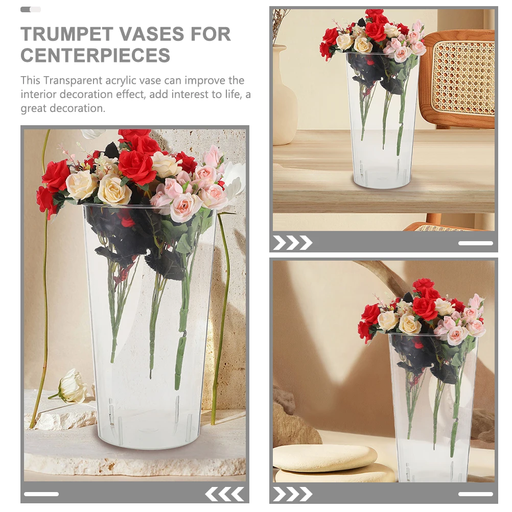 Clear Acrylic Tall Vase Large Capacity Flower Arrangement Holder Decorative Cylinder Bucket Waking Floral Container For Home
Clear Acrylic Tall Vase Large Capacity Flower Arrangement Holder Decorative Cylinder Bucket Waking Floral Container For Home