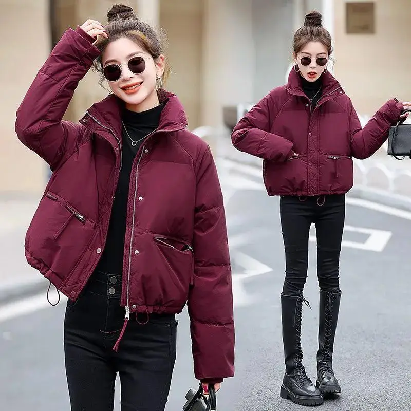 Women's ort Puffer Jaet Thiened Warm Loose Fit Bread Sle Coat Stand Collar Winter New Arrival Small Size Design
Women's ort Puffer Jaet Thiened Warm Loose Fit Bread Sle Coat Stand Collar Winter New Arrival Small Size Design