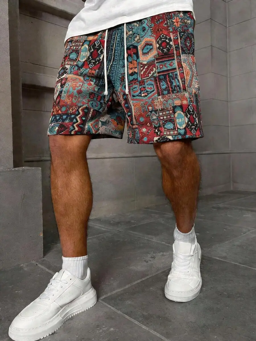 Mens Summer Casual Printed Shorts Loose Fit Drawstring Waist Street Style
Mens Summer Casual Printed Shorts Loose Fit Drawstring Waist Street Style