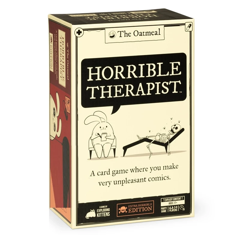 Hot Horrible Therapist: Extra Horrible Edition — карточная игра «Где ты делаете нелнистым» — карточная игра для взрослых для 3-8 игроков
Hot Horrible Therapist: Extra Horrible Edition — карточная игра «Где ты делаете нелнистым» — карточная игра для взрослых для 3-8 игроков