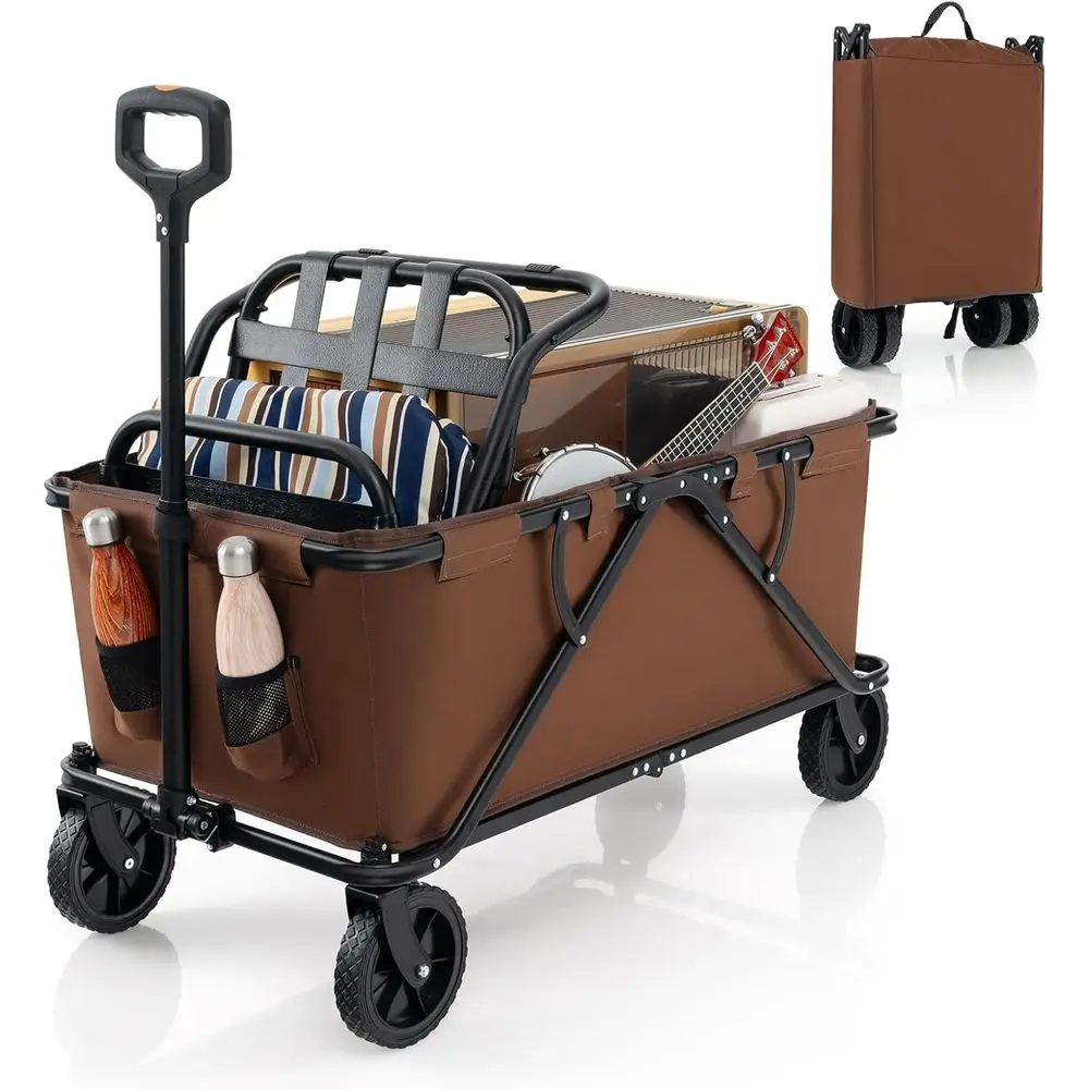 Adjustable Handle Garden Cart with Storage, Bottle Holders, Removable Fabric, 45 Gallon Capacity for Beach, Camping, Gardening,
Adjustable Handle Garden Cart with Storage, Bottle Holders, Removable Fabric, 45 Gallon Capacity for Beach, Camping, Gardening,