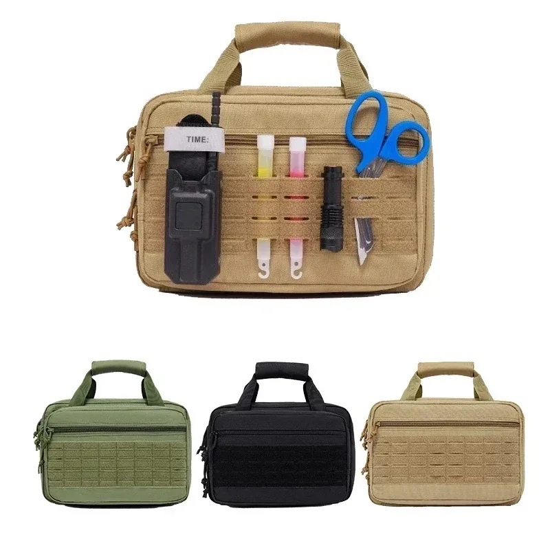 Tactical Gun Bag Multi-Purpose Pistol Case MOLLE System Detachable Shoulder Strap for Outdoor Shooting Hunting and Daily Carry
Tactical Gun Bag Multi-Purpose Pistol Case MOLLE System Detachable Shoulder Strap for Outdoor Shooting Hunting and Daily Carry