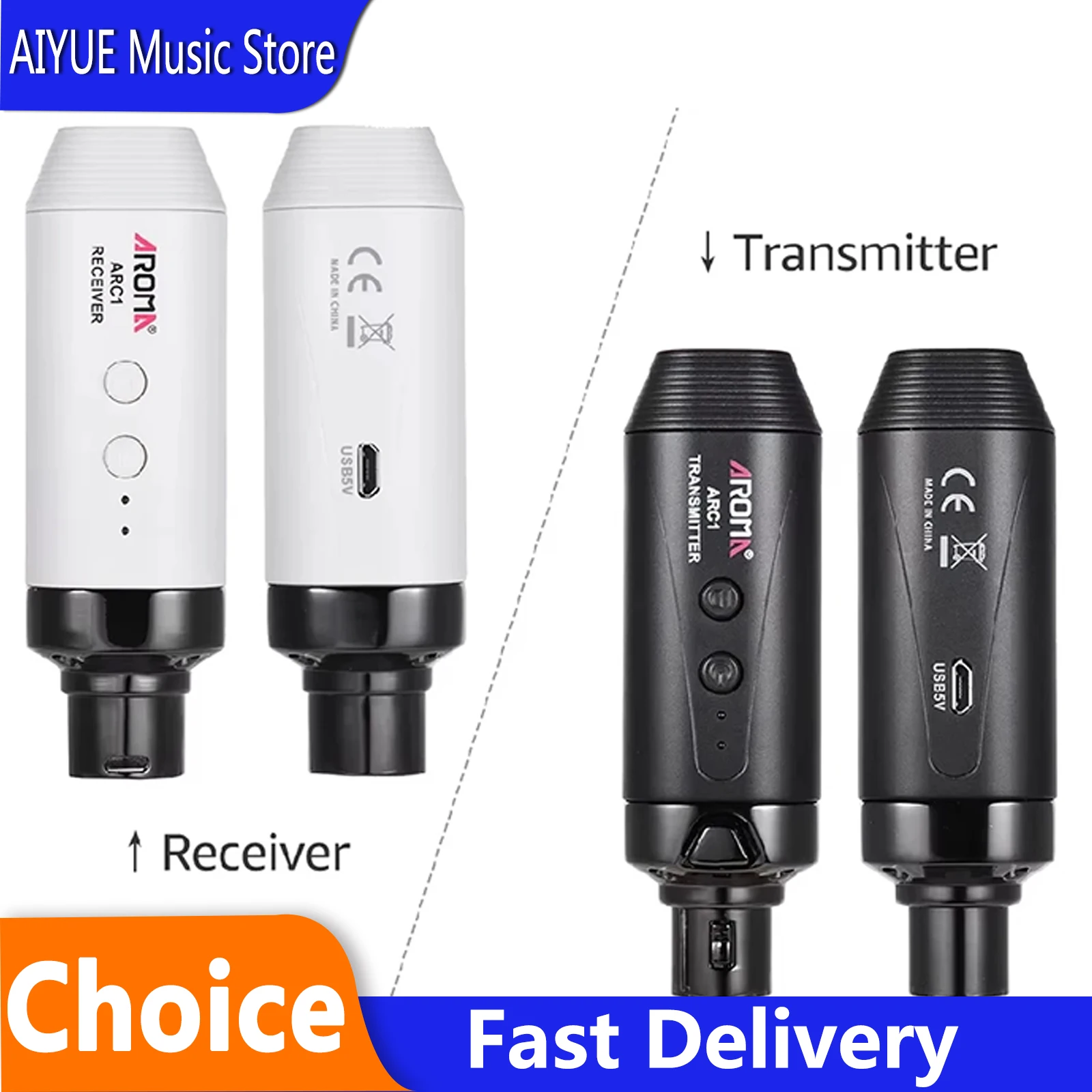 ARC-01 Wireless Guitar Transmitter Receiver Microphone System Rechargeable Audio Transmission System Guitar Accessories
ARC-01 Wireless Guitar Transmitter Receiver Microphone System Rechargeable Audio Transmission System Guitar Accessories