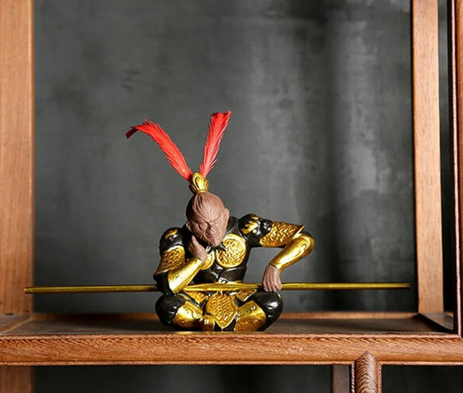 4.53" Monkey King Statue Creative Home Table Decoration Yixing Zisha Tea Pet
4.53" Monkey King Statue Creative Home Table Decoration Yixing Zisha Tea Pet