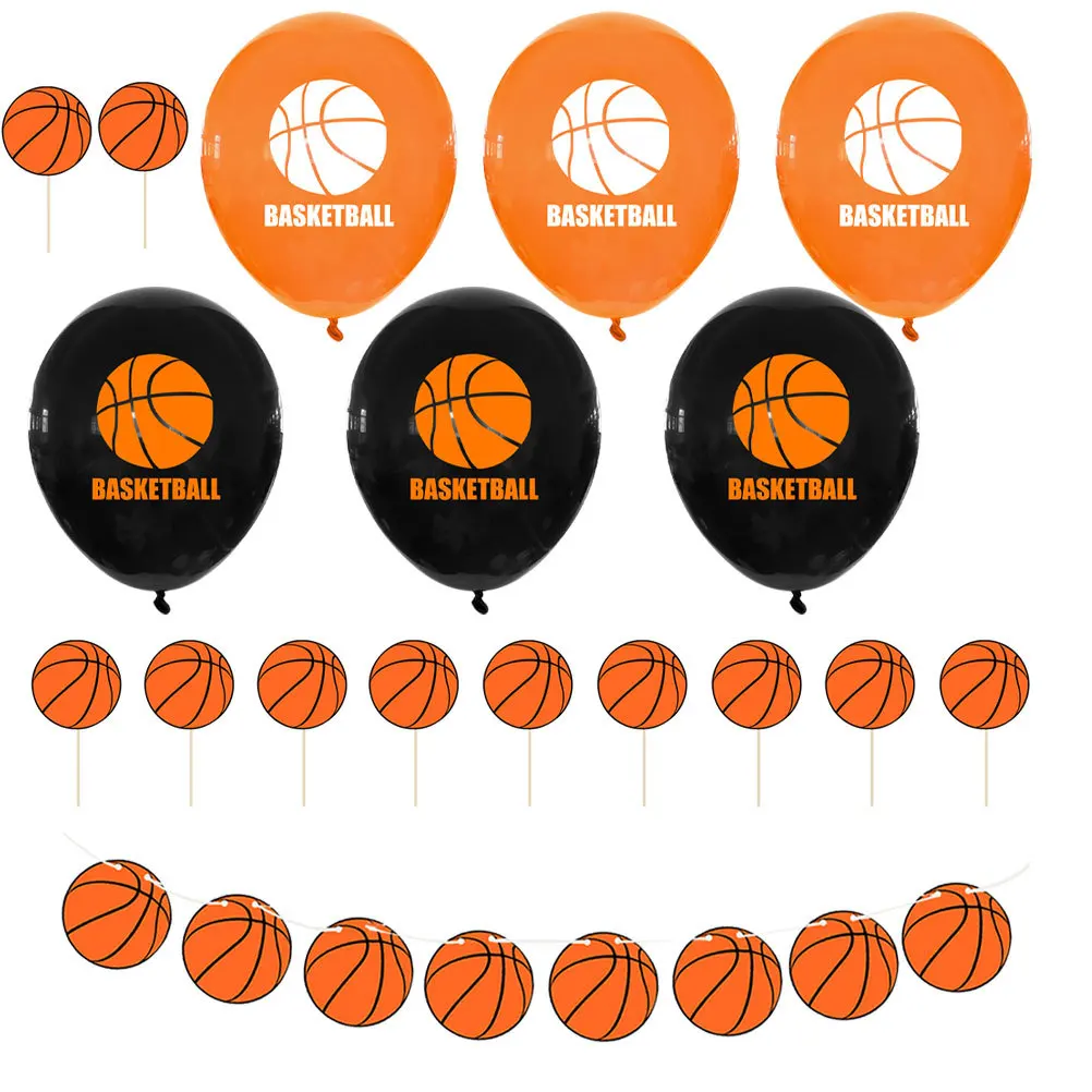 33Pcs Basketball Birthday Balloons Decorative Set Easy to Use for Party Adornment Home Balloon Ornaments Bright Printing Latex
33Pcs Basketball Birthday Balloons Decorative Set Easy to Use for Party Adornment Home Balloon Ornaments Bright Printing Latex