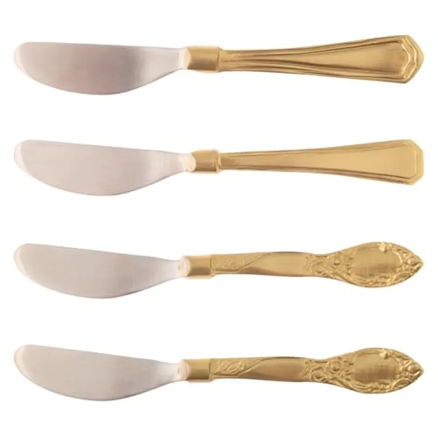 Набор ножей для разбрасывания масла из нержавеющей стали, 4 предмета, с винтажным дизайном для стола для завтрака, идеальная подставка для кухонной утвари
Набор ножей для разбрасывания масла из нержавеющей стали, 4 предмета, с винтажным дизайном для стола для завтрака, идеальная подставка для кухонной утвари