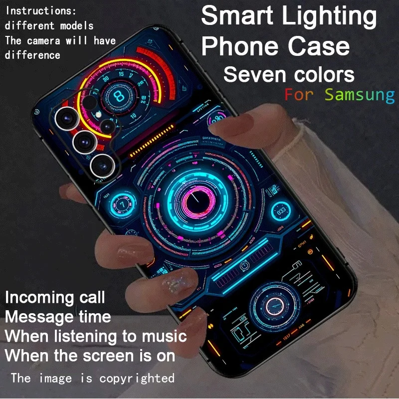 Mecha Style Smart LED Light Up Phone Case For Samsung Galaxy S26 S24 S25 Ultra S23 Plus S22 S21 Call Flash Light Back Cover
Mecha Style Smart LED Light Up Phone Case For Samsung Galaxy S26 S24 S25 Ultra S23 Plus S22 S21 Call Flash Light Back Cover