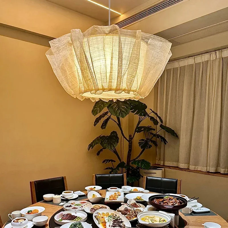 Nordic retro fabric pendant light restaurant attic bedroom bedside pendant light
Nordic retro fabric pendant light restaurant attic bedroom bedside pendant light