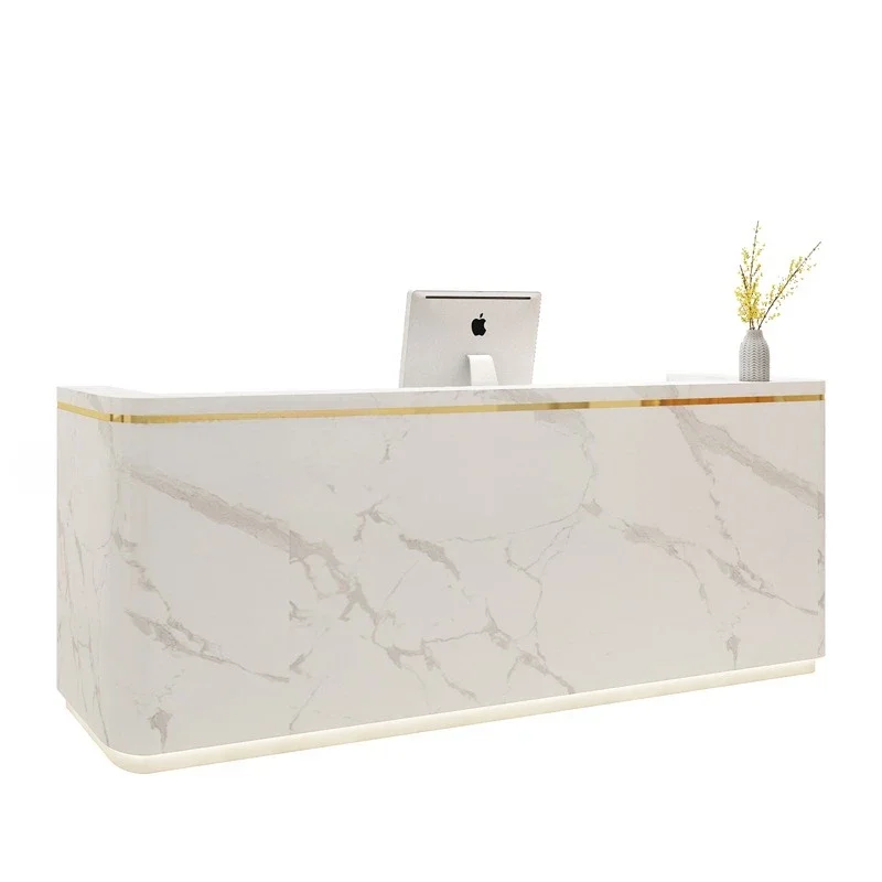 Curved clothing store cash register Minimalist modern counter Small
Curved clothing store cash register Minimalist modern counter Small