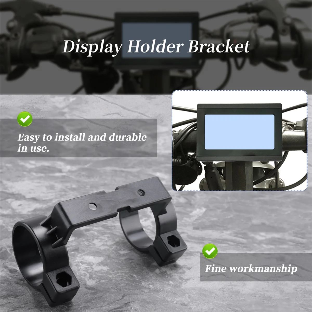 ABAZJ Display Holder Bracket Electric Bicycle System Display Bracket for Ebike KT LCD 3 LCD3U LCD8H LCD8HU Display
ABAZJ Display Holder Bracket Electric Bicycle System Display Bracket for Ebike KT LCD 3 LCD3U LCD8H LCD8HU Display