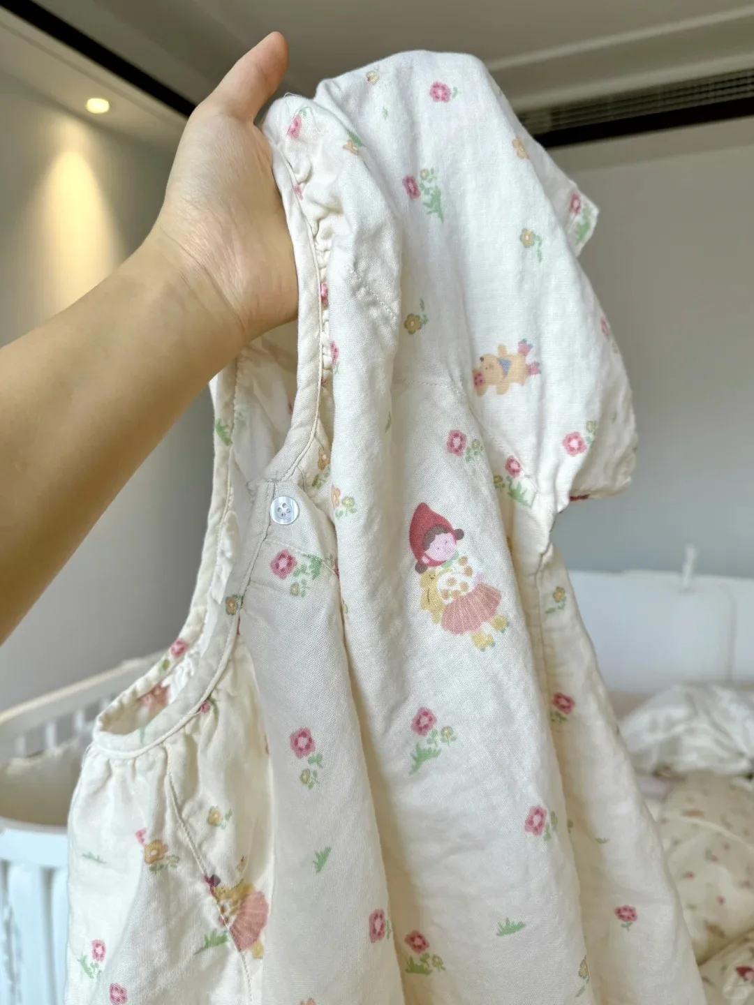 Pure Cotton Double Layer Baby Muslin Sleepwear Women's Style Summer Home Clothes Long Sleep Skirt Sweet Style Short Sleeve
Pure Cotton Double Layer Baby Muslin Sleepwear Women's Style Summer Home Clothes Long Sleep Skirt Sweet Style Short Sleeve