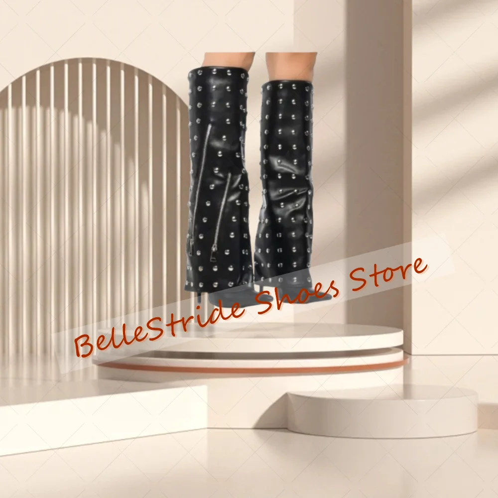 Black Round Rivets Zipper Decor Boots Pointed Toe Women Shoes Stilettos High Heels Party Banquet Dating 2025 Zapatos Para Mujere
Black Round Rivets Zipper Decor Boots Pointed Toe Women Shoes Stilettos High Heels Party Banquet Dating 2025 Zapatos Para Mujere