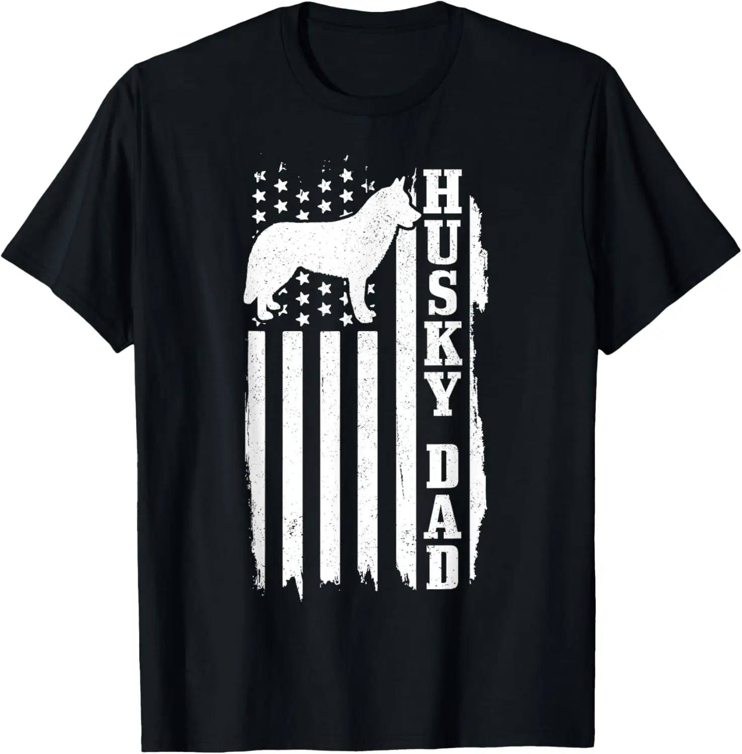 Husky Dad Vintage American Flag Patriotic Dog T-Shirt
Husky Dad Vintage American Flag Patriotic Dog T-Shirt