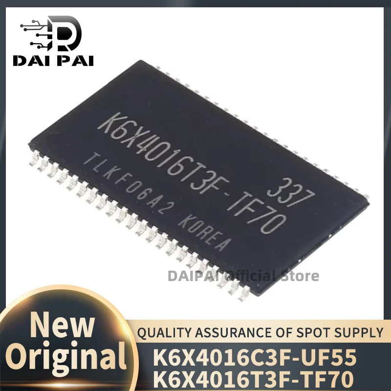 (10piece) 100% New original K6X4016C3F-UF55 K6X4016C3F K6X4016T3F-TF70 K6X4016T3F K6X4016C3F-TF55 K6X4016C3F TSOP44 Chipset
(10piece) 100% New original K6X4016C3F-UF55 K6X4016C3F K6X4016T3F-TF70 K6X4016T3F K6X4016C3F-TF55 K6X4016C3F TSOP44 Chipset