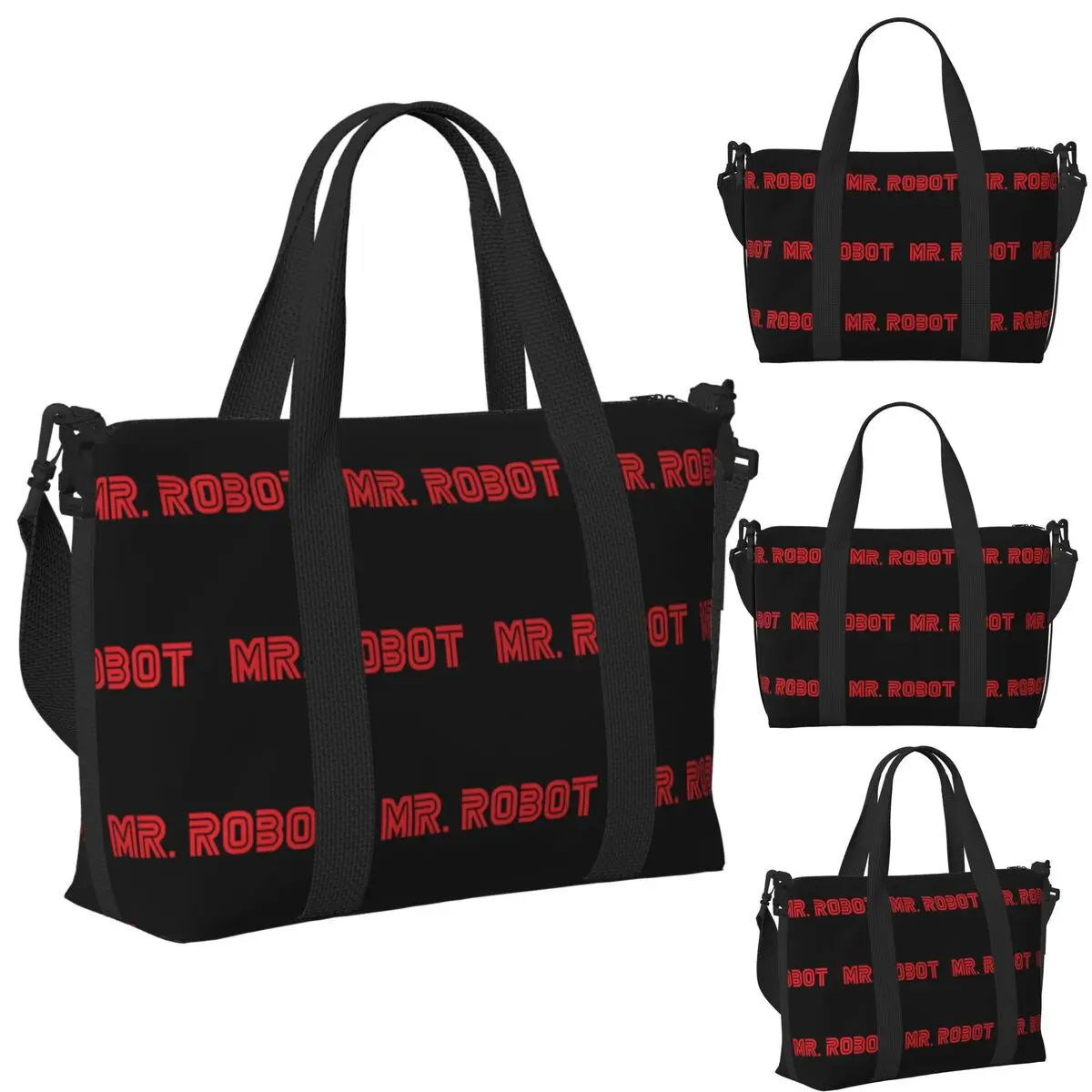 Mr. Robot Red And Black Beach Travel Bag Large Capacity Tote Bags for Gym Sport Women Shopping Duffle Shoulder Bag
Mr. Robot Red And Black Beach Travel Bag Large Capacity Tote Bags for Gym Sport Women Shopping Duffle Shoulder Bag
