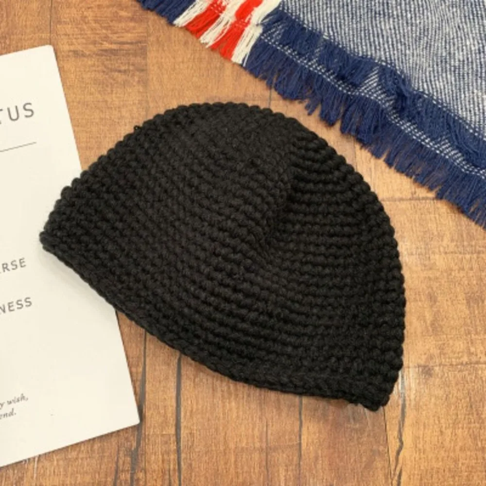 Street Solid Color Knitted Cap Elastic Brimless Melon Beanie Cap Coarse yarn Keep Warm Bonnet Beanies for Boy Girls
Street Solid Color Knitted Cap Elastic Brimless Melon Beanie Cap Coarse yarn Keep Warm Bonnet Beanies for Boy Girls