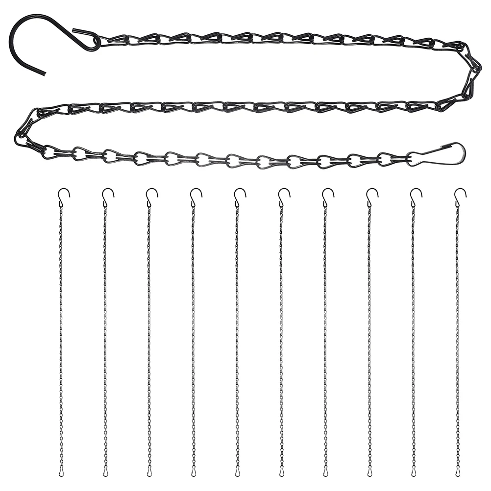 10 Pcs Metal Hook Hanging Chain Basket Chains Wire for Potted Plants with Hooks Flower Heavy Buckle
10 Pcs Metal Hook Hanging Chain Basket Chains Wire for Potted Plants with Hooks Flower Heavy Buckle