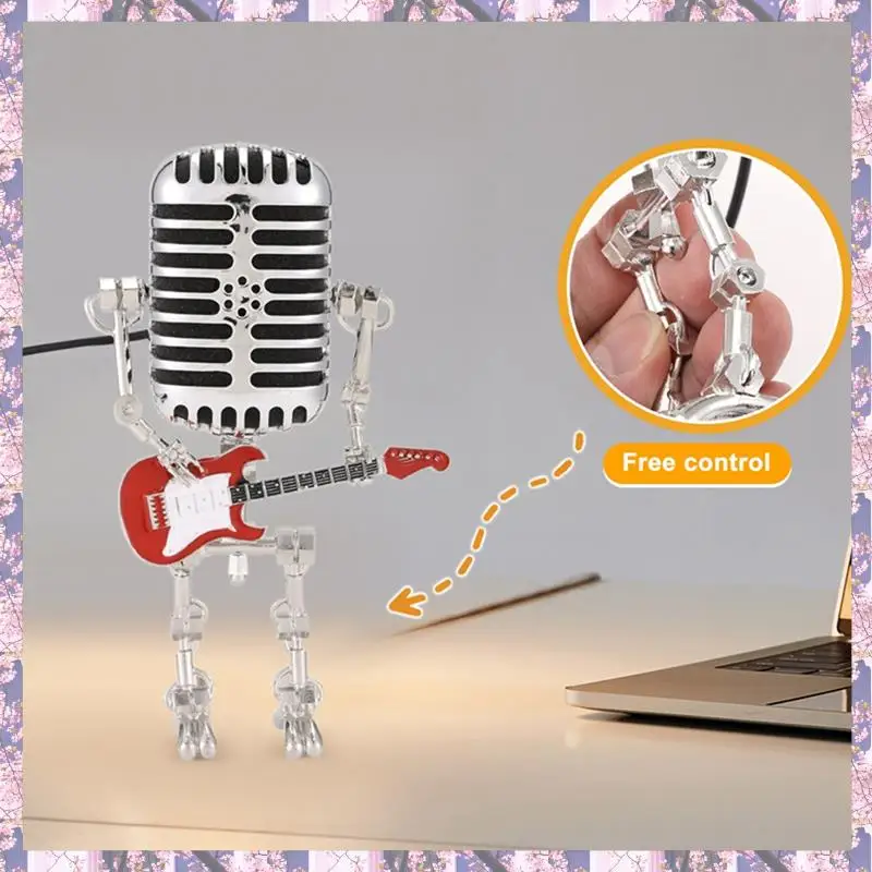 T84C-2Pc Mic Rockbot,Metal Microphone Robot Table Lamp Holding Guitare Vintage Night Light,Vintage Microphone Robot Desk Lamp
T84C-2Pc Mic Rockbot,Metal Microphone Robot Table Lamp Holding Guitare Vintage Night Light,Vintage Microphone Robot Desk Lamp
