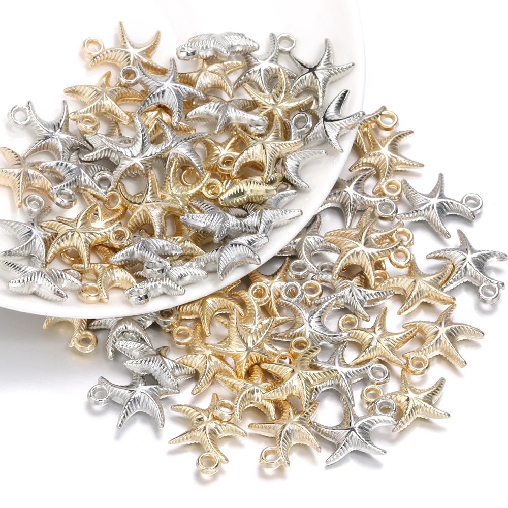 50pcs CCB Starfish Shape Pendants Loose Spacer Beads Marine Animal Pendant For Jewelry Making Diy Bracelet Necklace Accessories 
50pcs CCB Starfish Shape Pendants Loose Spacer Beads Marine Animal Pendant For Jewelry Making Diy Bracelet Necklace Accessories