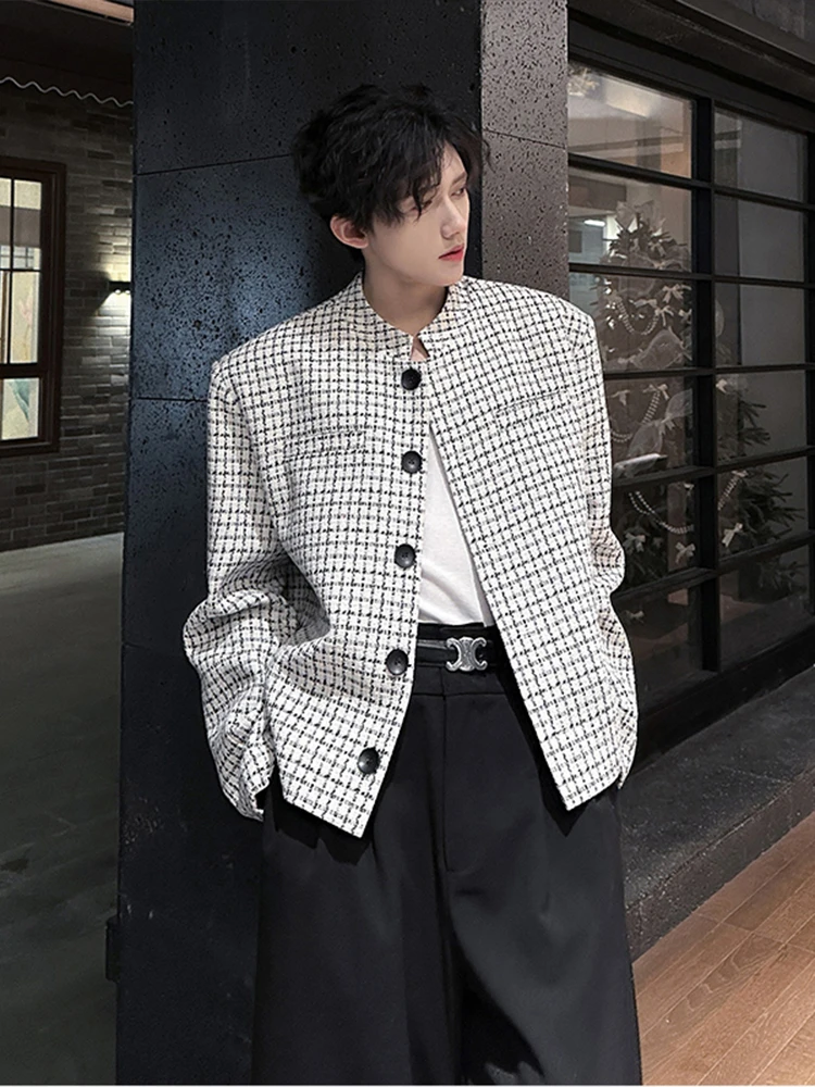 Белый утепленный пиджак без воротника для мужчин, весна-осень, модель без воротника, премиум-класс, повседневный стиль, полиэстер
Белый утепленный пиджак без воротника для мужчин, весна-осень, модель без воротника, премиум-класс, повседневный стиль, полиэстер