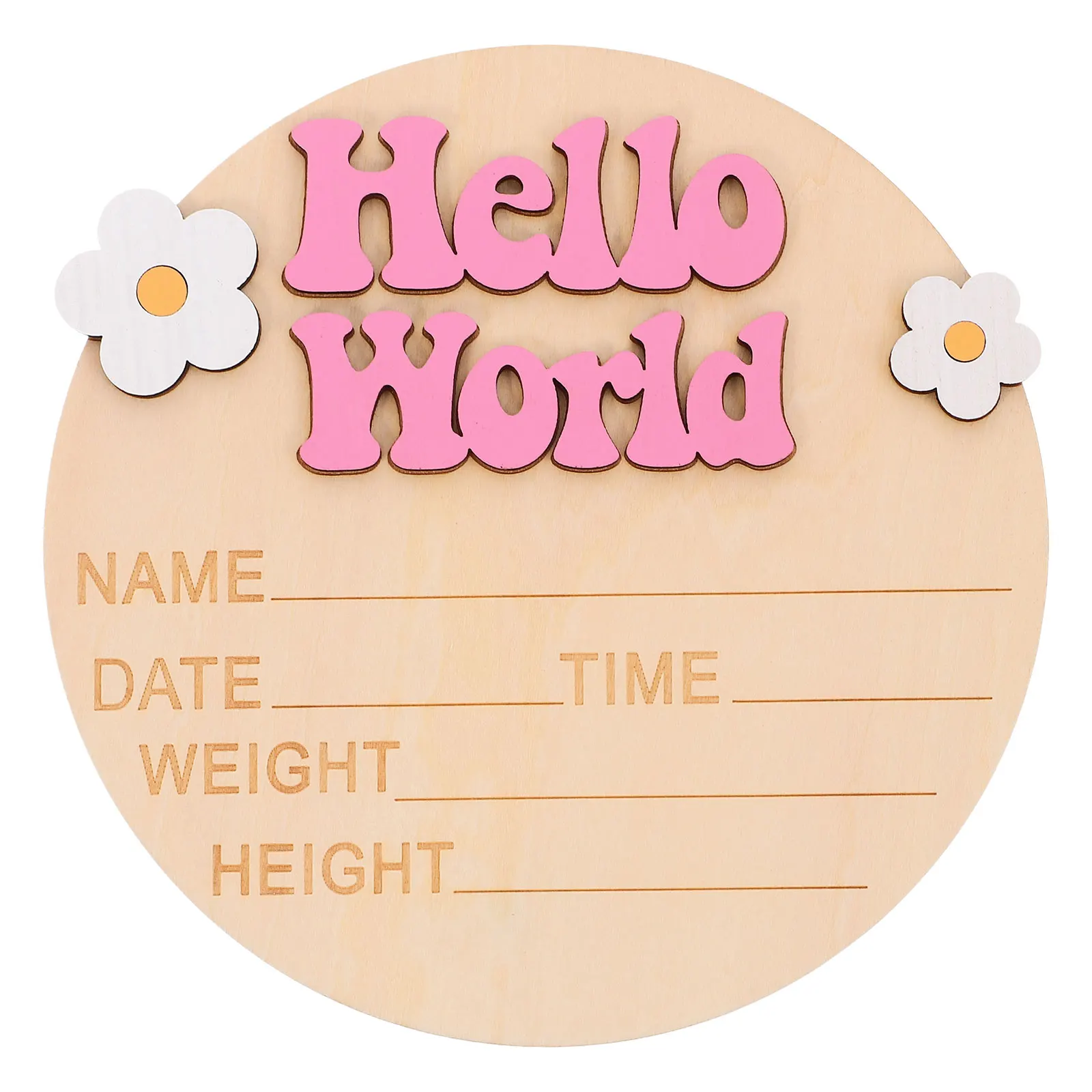 Growth Milestone Memorial Card Newborn Party Wood Slice Baby Photography Decor Smooth Surface Creative Shape Recording Birth
Growth Milestone Memorial Card Newborn Party Wood Slice Baby Photography Decor Smooth Surface Creative Shape Recording Birth