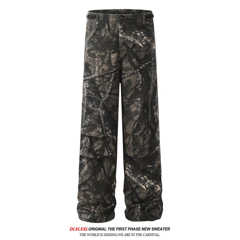 Брюки GXFortune American High Street в камуфляжном стиле, с эффектом потертости, свободного прямого кроя, повседневные, для мужчин и женщин
Брюки GXFortune American High Street в камуфляжном стиле, с эффектом потертости, свободного прямого кроя, повседневные, для мужчин и женщин