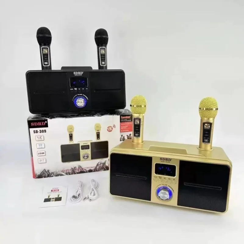 Новая портативная колонка SD-309 для домашнего кинотеатра, высокая мощность, с двумя микрофонами, беспроводные Bluetooth-колонки для домашнего караоке, Caixa De Som
Новая портативная колонка SD-309 для домашнего кинотеатра, высокая мощность, с двумя микрофонами, беспроводные Bluetooth-колонки для домашнего караоке, Caixa De Som