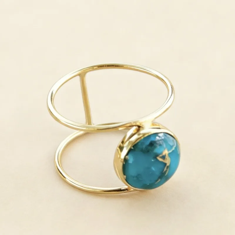 Jianjie Gold Color Bohemian Rings for Women Blue Imitation Turquoise Stone Hollow Out Ring Daily Party Ethnic Style Jewelry
Jianjie Gold Color Bohemian Rings for Women Blue Imitation Turquoise Stone Hollow Out Ring Daily Party Ethnic Style Jewelry