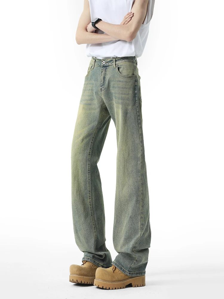 Мужские летние джинсы Waed в винтажном стиле, цвет грязи, тонкие, в американском ретро-стиле, прямые, зауженные, свободного кроя, повседневные брюки
Мужские летние джинсы Waed в винтажном стиле, цвет грязи, тонкие, в американском ретро-стиле, прямые, зауженные, свободного кроя, повседневные брюки