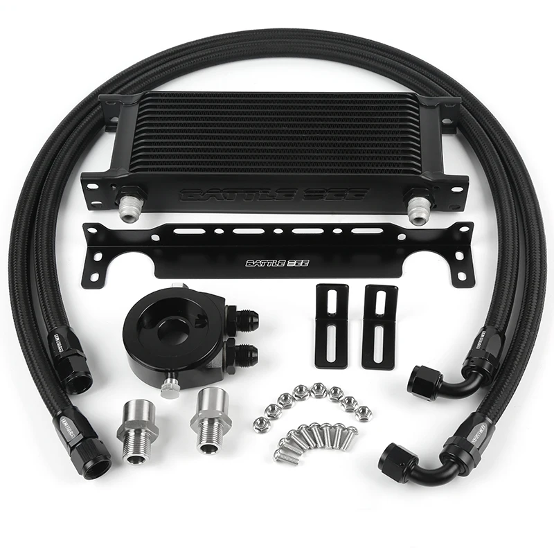 Universal 7/10/14/16/19/25/30 Rows Oil Cooler Kit Aluminum Alloy Engine Oil Cooler Kit British Style BB-OCK-701 to 707
Universal 7/10/14/16/19/25/30 Rows Oil Cooler Kit Aluminum Alloy Engine Oil Cooler Kit British Style BB-OCK-701 to 707