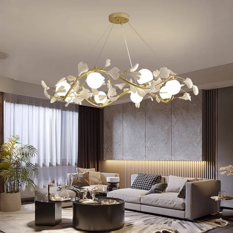 Nordic Ginkgo Leaf Living Room Pendant Modern Luxury Dining Table Bar Counter Island Terrace Creative Petal Strip Pendant Lustre
Nordic Ginkgo Leaf Living Room Pendant Modern Luxury Dining Table Bar Counter Island Terrace Creative Petal Strip Pendant Lustre