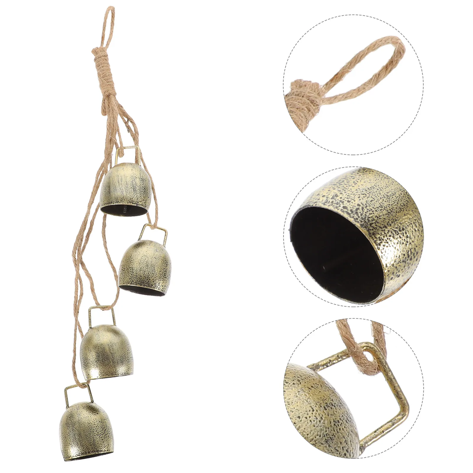 Vintage Decor Metal Cowbell Pendant Hanging Bells Decoration Lucky Rustic with Rope
Vintage Decor Metal Cowbell Pendant Hanging Bells Decoration Lucky Rustic with Rope