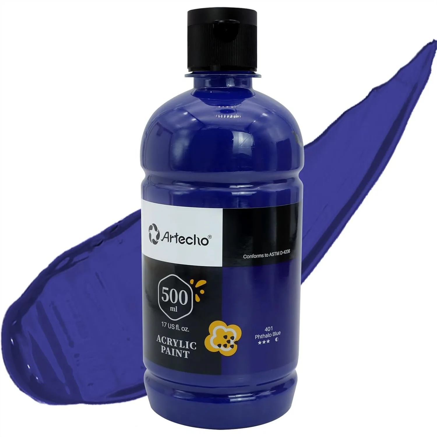 Phthalo Blue Acrylic Paint 500ml / 17oz - Large Bottle for Canvas, Wood, Fabric, Ceramic
Phthalo Blue Acrylic Paint 500ml / 17oz - Large Bottle for Canvas, Wood, Fabric, Ceramic