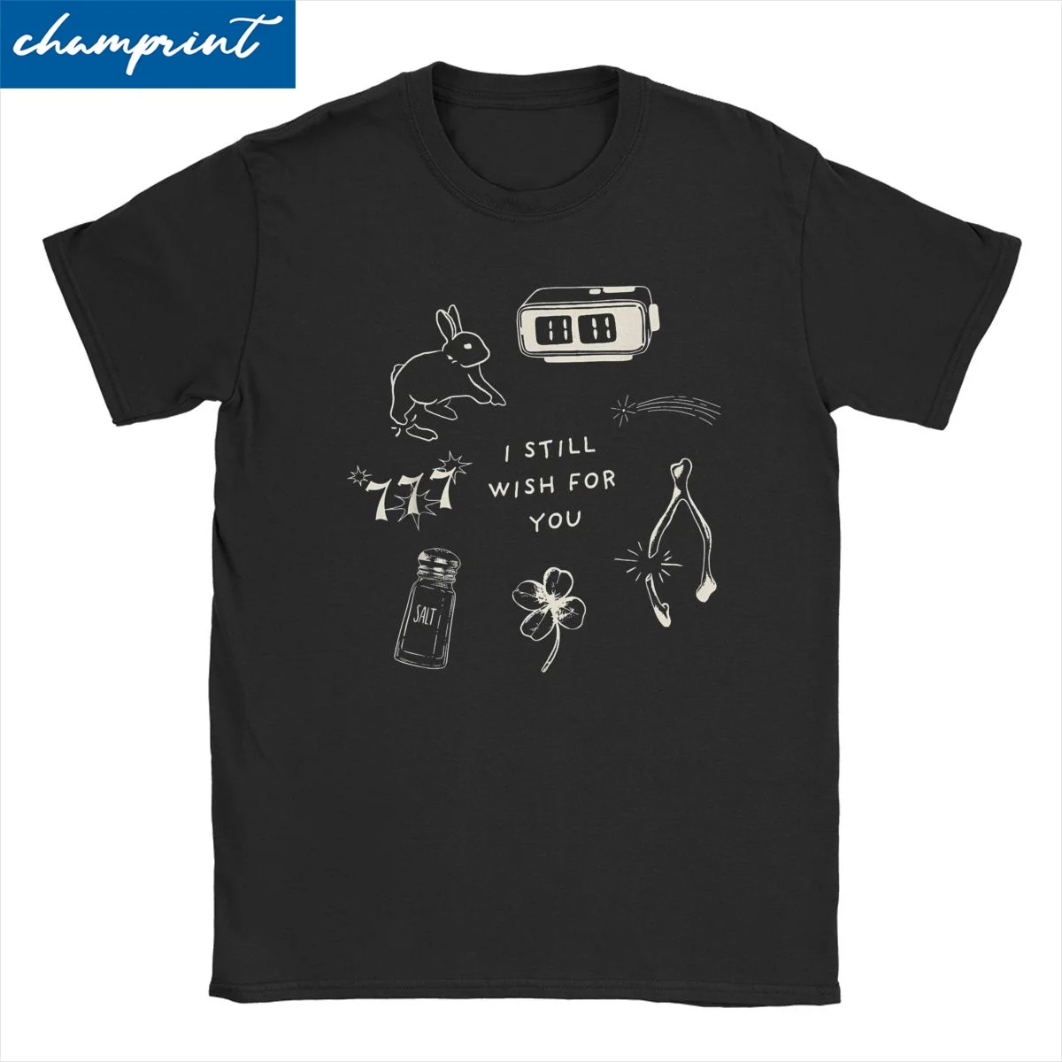 Men T-Shirt Lucky Charm Collage Wishbone Eleven Eleven 100% Cotton Tees Short Sleeve T Shirts O Neck Clothing Birthday Present
Men T-Shirt Lucky Charm Collage Wishbone Eleven Eleven 100% Cotton Tees Short Sleeve T Shirts O Neck Clothing Birthday Present