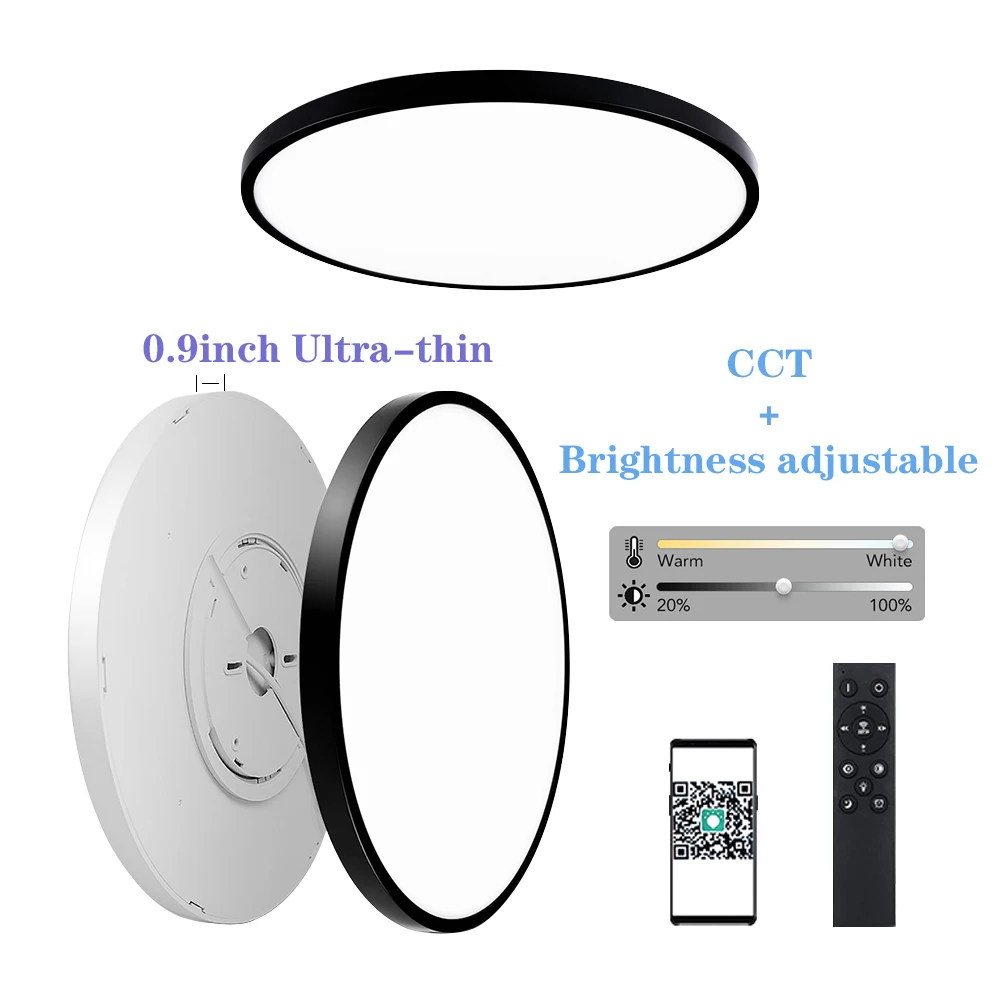 Ultrathin Led Ceiling Lamp for Living Room Bedroom Smart Dimmable Led Ceiling Lights Panel Light Indoor Furniture Lighting
Ultrathin Led Ceiling Lamp for Living Room Bedroom Smart Dimmable Led Ceiling Lights Panel Light Indoor Furniture Lighting