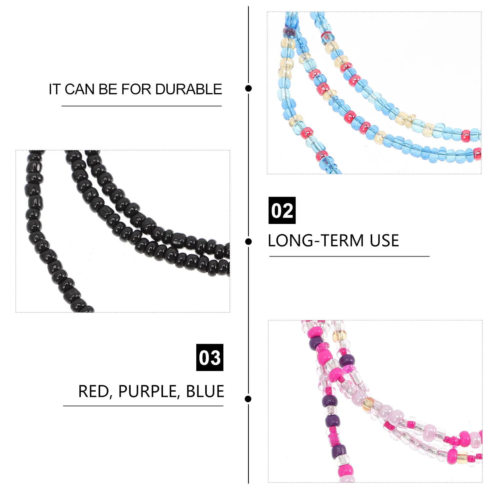 Beaded Face Mask Chain Glasses Strap Lightweight Durable Decorative Practical Holder Neck Chains Accessories Women Kids Elderly
Beaded Face Mask Chain Glasses Strap Lightweight Durable Decorative Practical Holder Neck Chains Accessories Women Kids Elderly