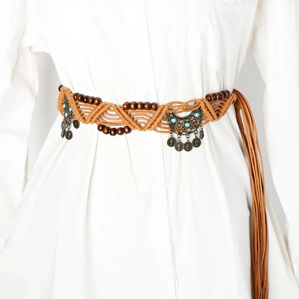 Trend Bohemian Style Ethnic Braided Belt Vintage Handmade Woven Waistband Universal Waist Strap
Trend Bohemian Style Ethnic Braided Belt Vintage Handmade Woven Waistband Universal Waist Strap