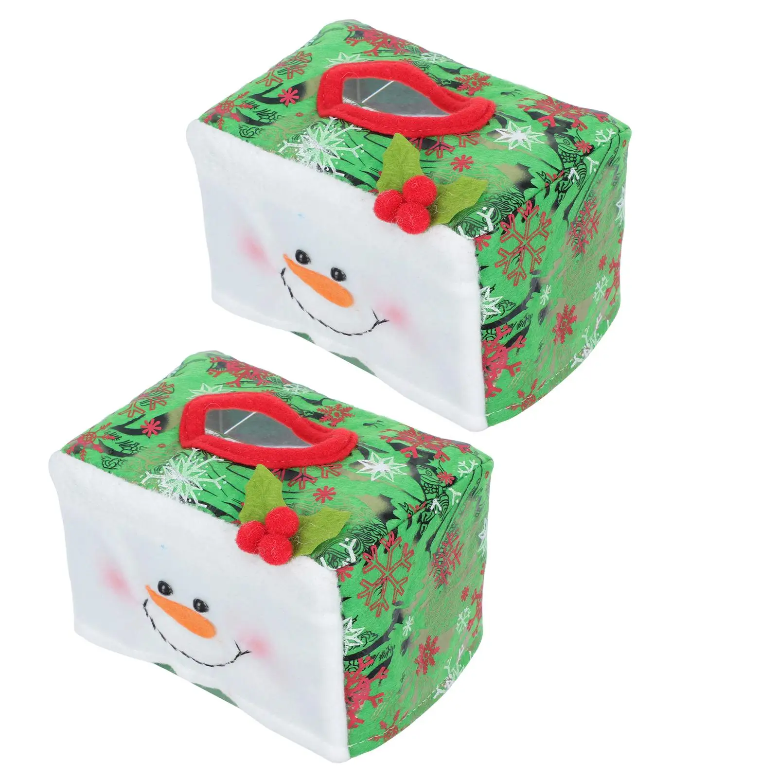 2Pcs Christmas Tissue Box Cover Set Non Woven Fabric Home Decor Practical Storage Bag Easy Wash Various Uses
2Pcs Christmas Tissue Box Cover Set Non Woven Fabric Home Decor Practical Storage Bag Easy Wash Various Uses