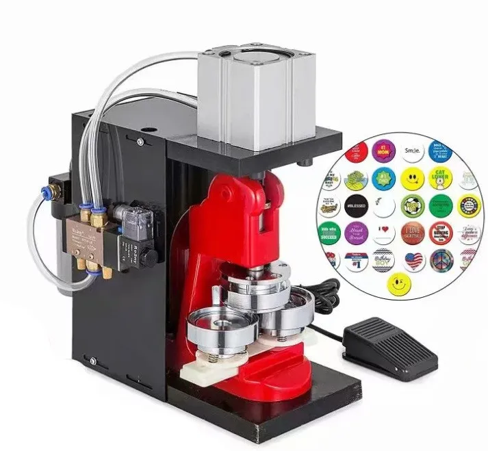 25 32 37 44 50 56 58 75MM Automatic Pin Badge Maker Button Making Machine Pneumatic Badge Making Machine
25 32 37 44 50 56 58 75MM Automatic Pin Badge Maker Button Making Machine Pneumatic Badge Making Machine
