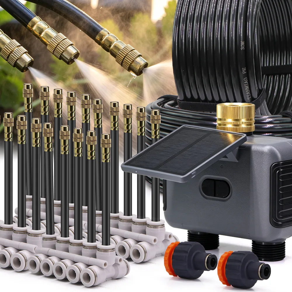 2.4GHz Timed Automatic Watering System Gatden Sprayer Kit w/ WIFI Water Timer 8mm PE Hose Patio Plant Misting Cooling Irrigation
2.4GHz Timed Automatic Watering System Gatden Sprayer Kit w/ WIFI Water Timer 8mm PE Hose Patio Plant Misting Cooling Irrigation
