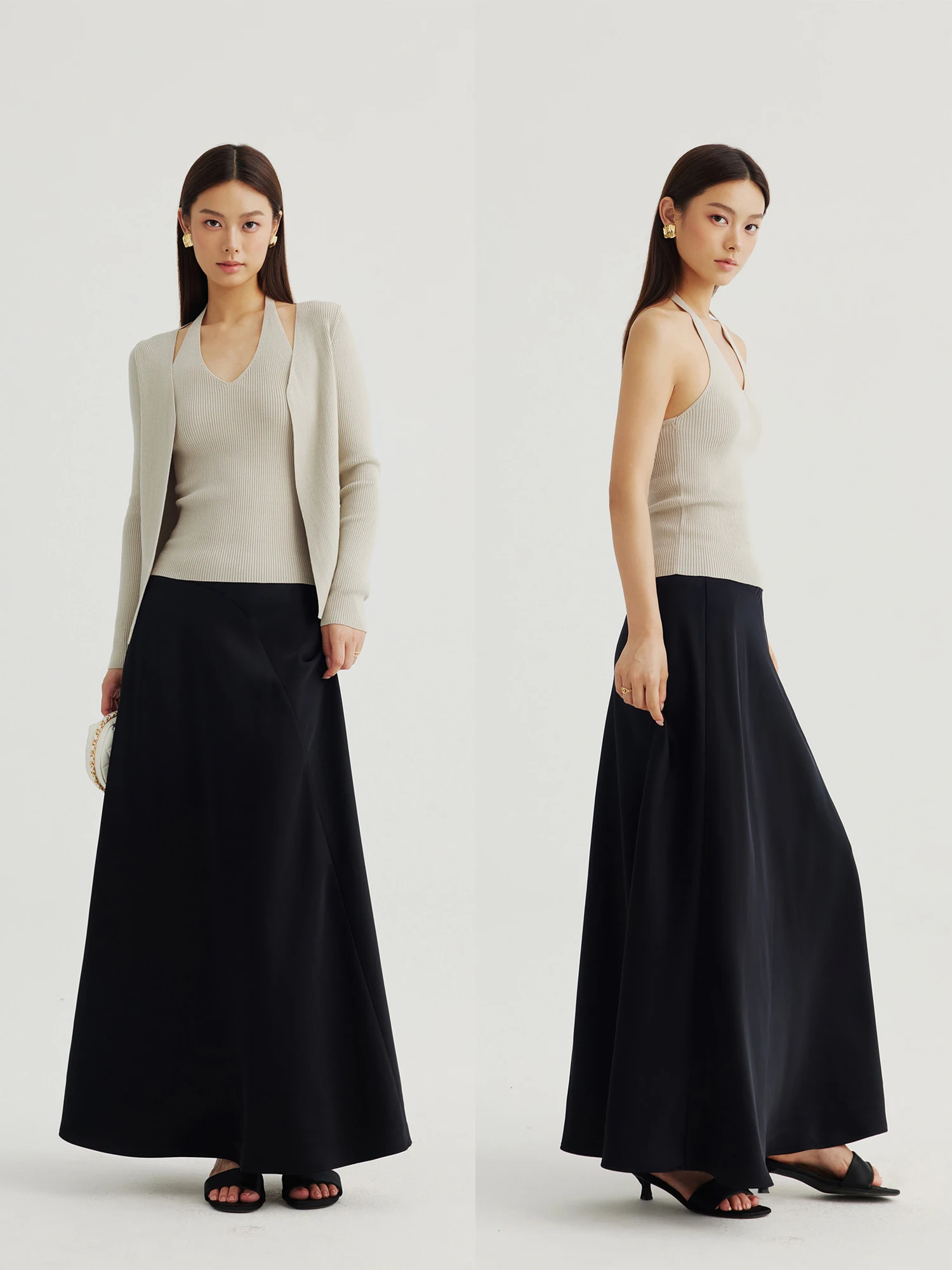 Elegant Satin Half Skirt Women's Wrap around A-Line Fish Tail Long Dress NEVA HU Flowing Dream High-End Feel Commute Style
Elegant Satin Half Skirt Women's Wrap around A-Line Fish Tail Long Dress NEVA HU Flowing Dream High-End Feel Commute Style